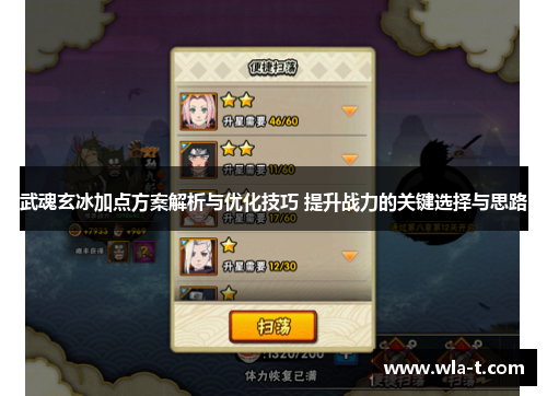 武魂玄冰加点方案解析与优化技巧 提升战力的关键选择与思路